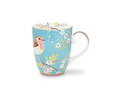 Pip Studio - Taza de Desayuno, diseÃ±o de pÃ¡jaro, Color Azul