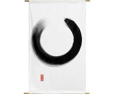 Tierra Zen PE002 - Pintura Sobre Lienzo, Circule PequeÃ±os, 142 x 88 cm