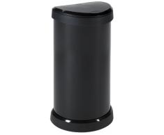 Curver Touch 180964 - Cubo de basura, mecanismo de apertura con toque, 40 L, color negro