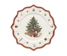 Villeroy & Boch 14-8585-2680 Plato de presentación Toys Delight, para Navidad, 35 cm, Porcelana, Multicolor, 36.5x37.0x6.0 cm