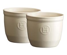 Emile Henry Le NÂ° 8. Set de 2 Cuencos de cerÃ¡mica 8,5 x 8,5 x 7 cm, cerÃ¡mica, Arcilla, 8.5x8.5x7 cm
