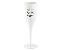 Koziol 3441525, champagne glass, prosecco flute, 100 milliliters, Plastic