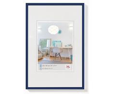 Walther Design KV130L New Lifestyle Marco de Fotos de Plástico, Azul, 21 x 29.7 cm DIN A4