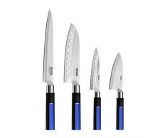 Monix Solid + - Set de 4 cuchillos japoneses, acero inoxidable de alta calidad