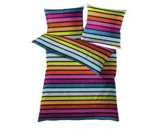 Kleine Wolke 6109148952 Rimini - Juego de Funda nÃ³rdica y Fundas de Almohada (135 x 200 cm y 80 x 80 cm), diseÃ±o a Rayas