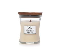 Woodwick Vainilla Vela aromÃ¡tica en Tarro Medio, Color Rojo, Blanco, 10.0x9.8x11.9 cm, 275