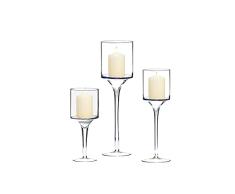 Boltze Arosa 7119100 - Juego de 3 Velas Decorativas para Velas, decoraciÃ³n navideÃ±a (30 cm, 40 cm, 50 cm, Forma Redonda)