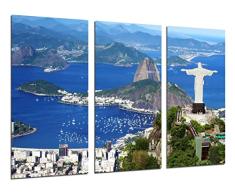DKORARTE Cuadro Moderno Fotografico Cristo Redentor, RÃo de Janeiro, Jesús de Nazaret, 7 maravillas del mundo, 97 x 62 cm, ref. 27329