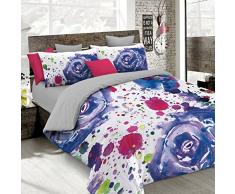 KI-OSA Cubierta de edredón con impresión Digital de Cobertura Completa,250x200cm, KIO628, 100 % Algodón, KIO 628, DOBLE