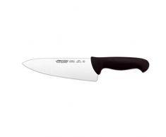 Arcos 290725 - Cuchillo de cocinero, 200 mm, color negro, (f.display)