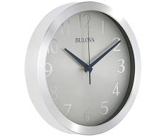 Bulova Winston - Reloj de Pared, Color Plateado