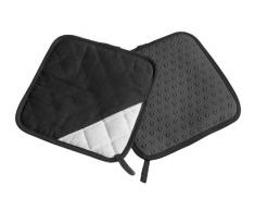 Lurch 70091 - Agarradores y Posavasos (2 Unidades), Color Negro