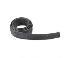 Relaxdays, Gris, Organizador Cables con Cremallera para Escritorio y salón, Nailon, 2 m x diametro 30 mm