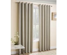 Enhanced Living - Cortina Vogue Cream, con Ojales, Dimout, tÃ©rmica, Cortina de Bloqueo (Ancho - 168 cm) x caÃ­da - 72 Pulgadas (183 cm)