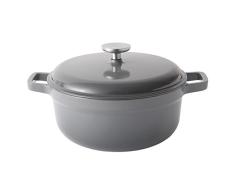 Berghoff Cocotte de Hierro Fundido esmaltado 28 cm-6.8 L, Gris