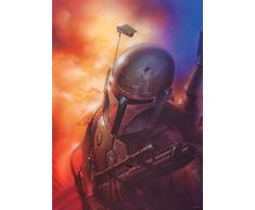 Komar Wandbild Von Star Wars Classic Mandalorian | Kinderzimmer, Jugendzimmer, Dekoration, Kunstdruck | ohne Rahmen | WB105-50x70 fotomural, carbÃ³n