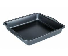 Ibili 823624 - Molde cuadrado antiadherente Moka 24x24x4,5 cm