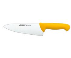 Arcos 290700- Cuchillo de cocinero, 200 mm, color amarillo (f.display)