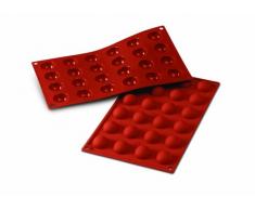 SF006 Molde de Silicona, 24 cavidades con Forma Semi esfÃ©rica, Color Terracota