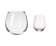 Villeroy & Boch - EntrÃ©e vaso de agua, set de 4 unidades, 570 ml, vidrio de cristal, transparente & Ovid Set de vasos de agua, 4 piezas, 420 ml, Cristal, Trasparente