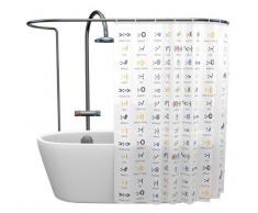 Stern & Schatz GmbH Cortina de ducha con emoticonos