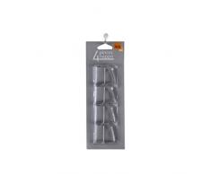 Decor Line - 1720371, Pinzas para Mantel, 4.6 X 4.3 Cm, Pinces Metal, PlÃ¡stico,Metal, Sin
