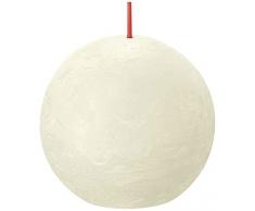 Bolsius Vela esfÃ©rica rÃºstica â Marfil â Juego de 6 velas decorativas â Longitud de la combustiÃ³n 25 horas â sin perfume â Cera vegetal natural â Sin aceite de palma, diÃ¡metro 7,6 cm â Pascua