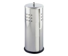 Wenko 16637100 Portarrollos de Reserva para Papel higiÃ©nico de Acero Fino Ancona, Acero INOX, 13 x 34 x 13 cm, Brillante