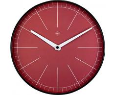 Nextime Axel Reloj de Pared, Rojo, 25 cm