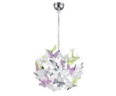 Reality Leuchten lámpara colgante G9, 28 W, chrom, 50 x 50 x 150 cm