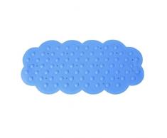 MSV 140193 - Alfombrilla Antideslizante para baÃ±era (Caucho y carbonato de Calcio, 92 x 44 x 0,1 cm), Color Azul