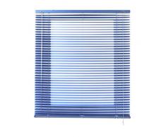Estores Basic Venetian Techno Persiana Veneciana, Metal, Azul Metalizado, 4x120x250 cm