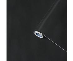 Venilia Lámina adhesiva | Terciopelo Velvet Antracita | 45cm x 1m, Espesor 140μ | Vinilo autoadhesivo para muebles o cocina, decorativas papel pintado pared | PVC sin ftalatos | Fabricado en UE