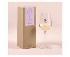 Sand & Soda 9500007 Copa de vino moderna con diseÃ±o de palmera, caja de regalo â Fabricado en Alemania