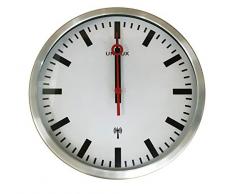 Unilux 400124567 - Reloj de péndulo, Color Gris y Blanco, 30 cm