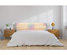 Oedim Cabecero Cama PVC ImitaciÃ³n Madera Mandala 100x60cm, Colores