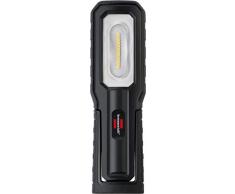 Brennenstuhl HL Linterna Exteriores (con 8 ledes SMD, 700 + 100 LM, Incluye Cable de Carga USB, hasta 10 h de duraciÃ³n, con imanes y Ganchos, IP54), Negro