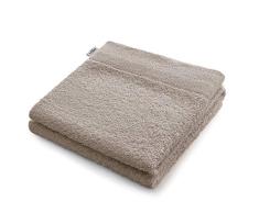 AmeliaHome Toalla de Ducha 70 x 140 cm, 100% algodÃ³n, Absorbente, Color Beige