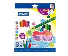 Caja 12 lápices de colores Maxi triangulares + sacapuntas