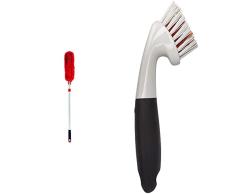 OXO Good Grips Microfibra Plumero Extensible Mopa Extensible + Good Grips Cepillo para Juntas Cepillo Estrecho