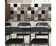 Pegatinas adhesivas de azulejos, Adhesivo de azulejos de cemento, Adhesivo de azulejos de cemento, Adhesivo para pared baño y cocina 10 x 10 cm, 30 créditos adhesivos Azulejos