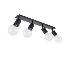 Globo 54030-4 - Foco de techo ajustable, color negro