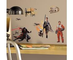 RoomMates Pegatinas de Pared Star Wars elenco Episodio VII