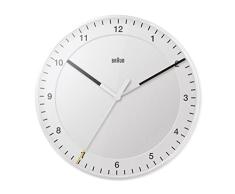 Braun Quarzwanduhr Analog Reloj de Pared, Blanco, tamaÃ±o