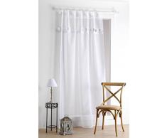 Lovely Casa Circe Vela, poliéster, Blanco, 140 x 260 cm