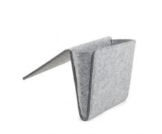 Kikkerland - Bolsillo para cama, de lana cocida, gris, 22Â x 28.2Â x 4nbsp;cm