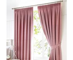 Cortinas Fusion Dijon con Pliegues, Blush, 66x90 (168 x 229 cm)