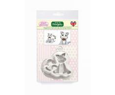 Katy Sue Designs Silicona para Tartas, moldes para Manualidades, Gris