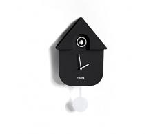 Fisura - Reloj de Cuco. Reloj Pared. Reloj Pared Original para Regalo. 3 Pilas AA no Incluidas. Medidas: 21,5 x 8 x 41,5 cm. PlÃ¡stico ABS. (Negro)