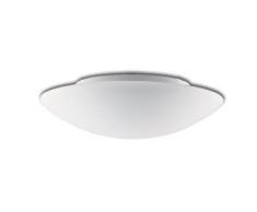 RZB 211005.002 iluminación de techo Blanco E27 60 W - Lámpara (Blanco, Round, Surfaced, Round, Vidrio, De plástico, IP44)